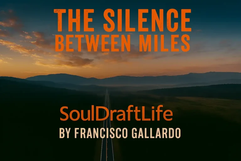 Aerial view of a two‑lane road at dawn under a crepuscular sky, symbolizing freedom and silence between miles.